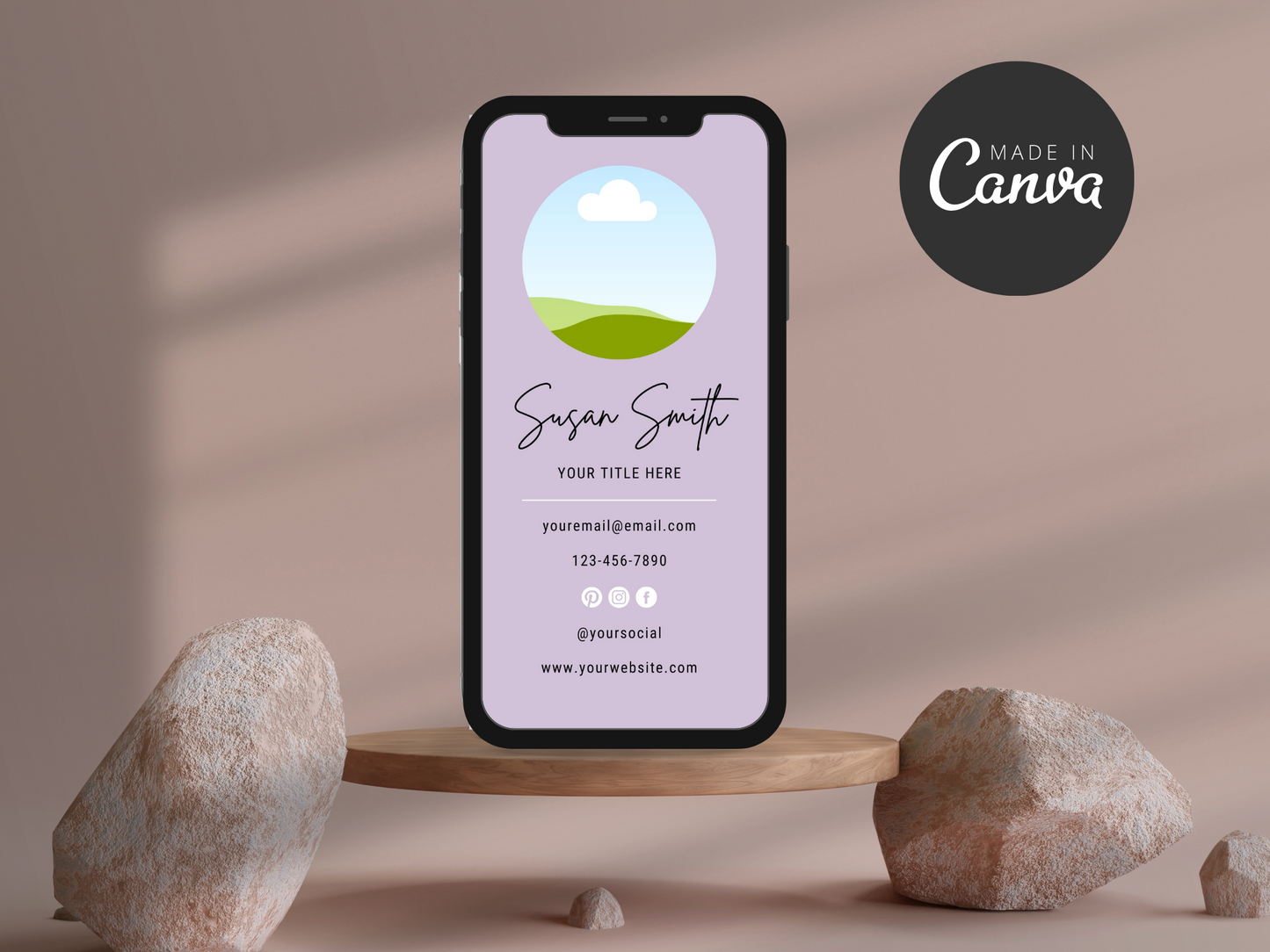 Digital Business Card Template