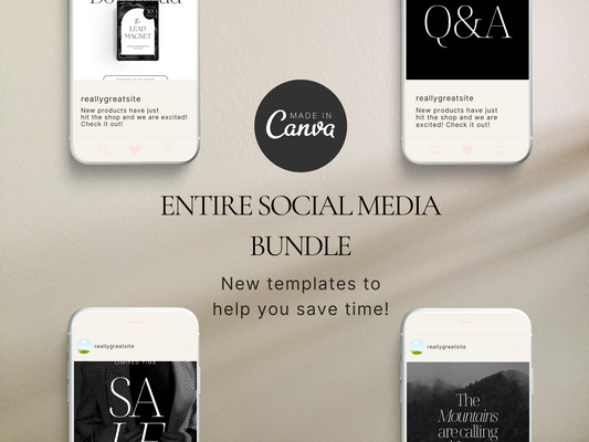 Social Media Bundle Canva Template