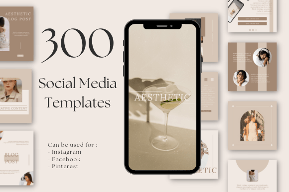 Aesthetic Social Media Templates