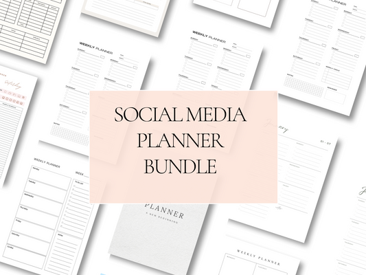 Social Media Planner Canva Templates