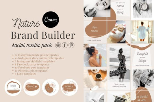 Canva Branding Kit Social Media Pack