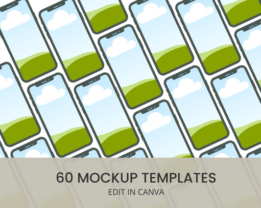 60 Listing Mockup Templates MRR+PLR Resell rights