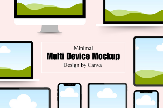 110 Multi Device Mockup Canva Templates MRR+PLR Resell rights