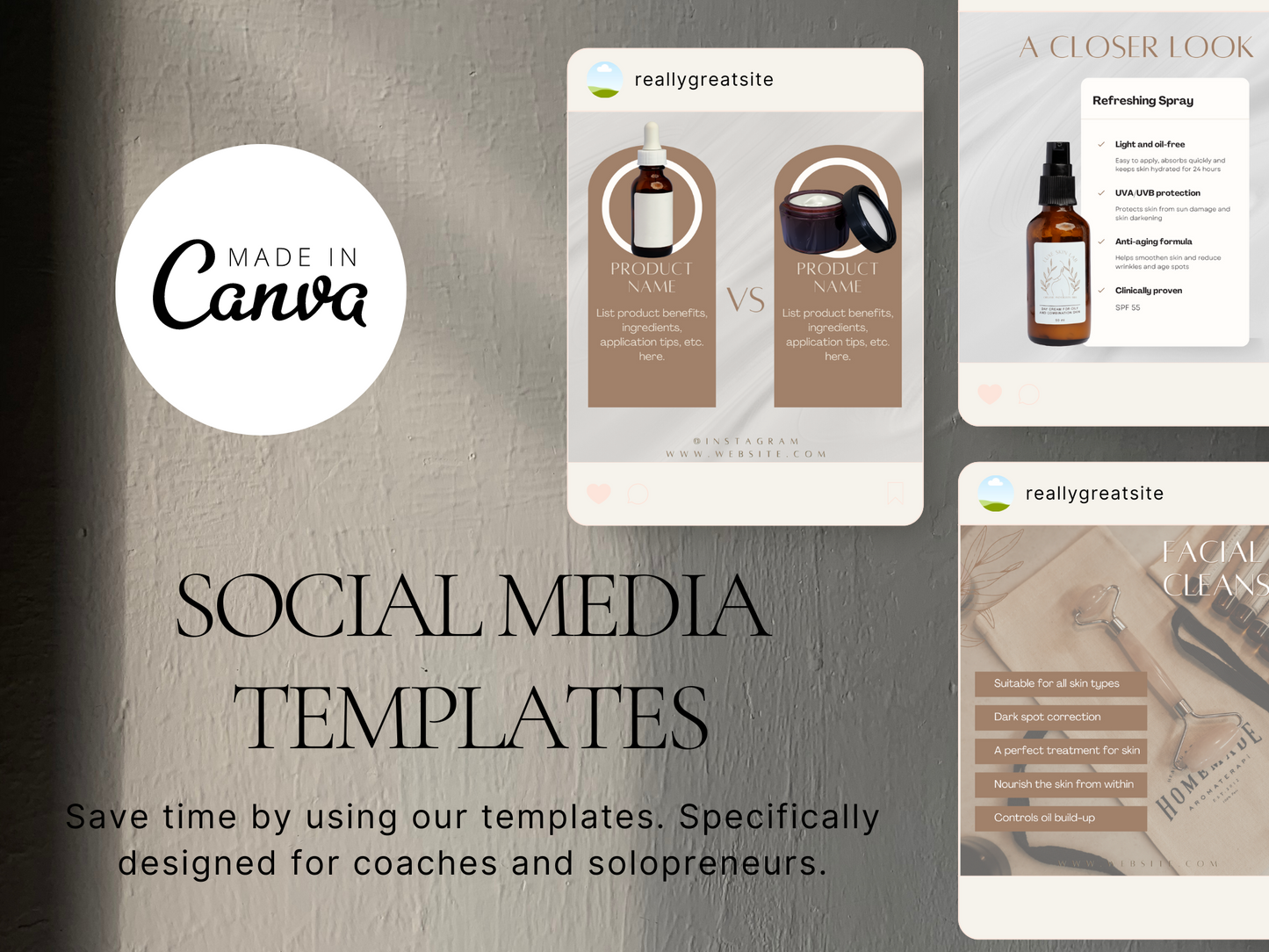 Instagram Esthetician Planner Templates