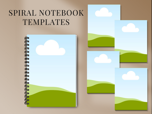 Spiral notebook templates MRR+PLR Resell rights