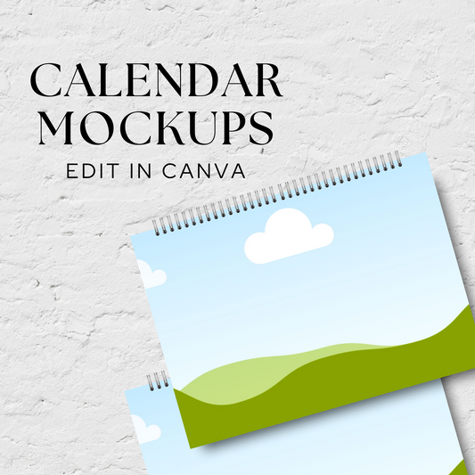 Calendar Canva Mockup MRR+PLR Resell rights