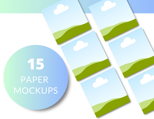 Paper Mockup Templates MRR+PLR Resell rights