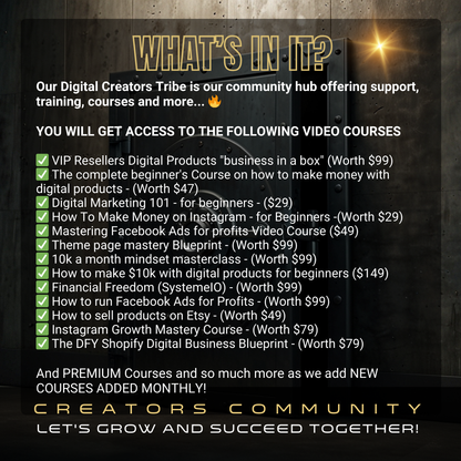 The Digital Creators Tribe (Included in Full Suite)