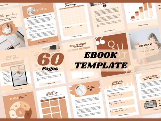 Ebook & Workbook Canva Template MRR+PLR Resell rights