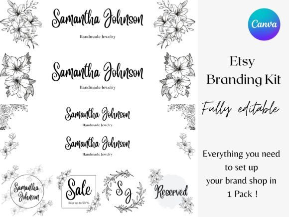 Black & White Etsy Banner Template