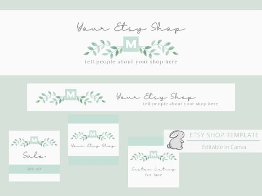 Vines Etsy Shop Template MRR+PLR Resell rights