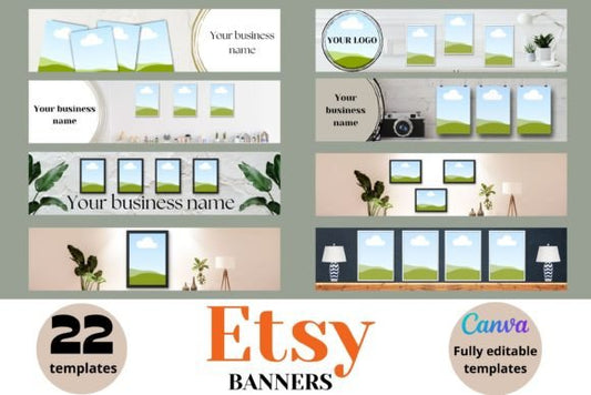 Printable Etsy Banner MRR+PLR Resell rights