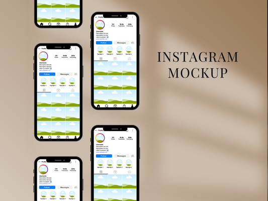 Instagram Mockup Canva Template