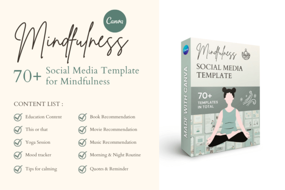 Mindfulness Bundle Canva Template – MRR Products Vault