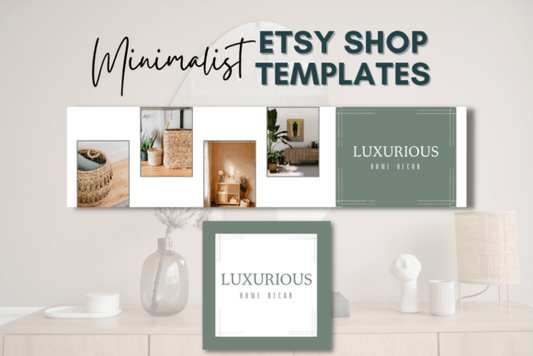 Minimalist Etsy Shop Templates MRR+PLR Resell rights