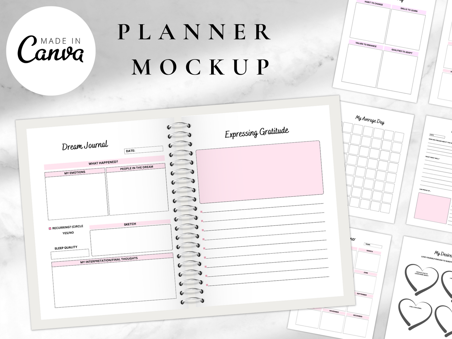 Editable Autism Planner Canva MRR+PLR Resell rights