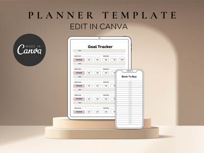 Ultimate 2026 Life Planner Canva MRR+PLR Resell rights