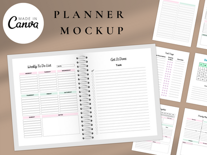 Editable 365 Days 2026 Planner Canva MRR+PLR Resell rights