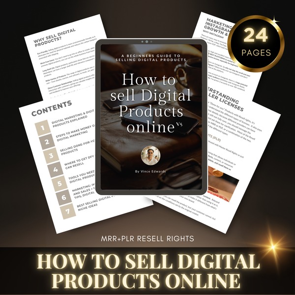 How to Sell Digital Products Online - MRR & PLR