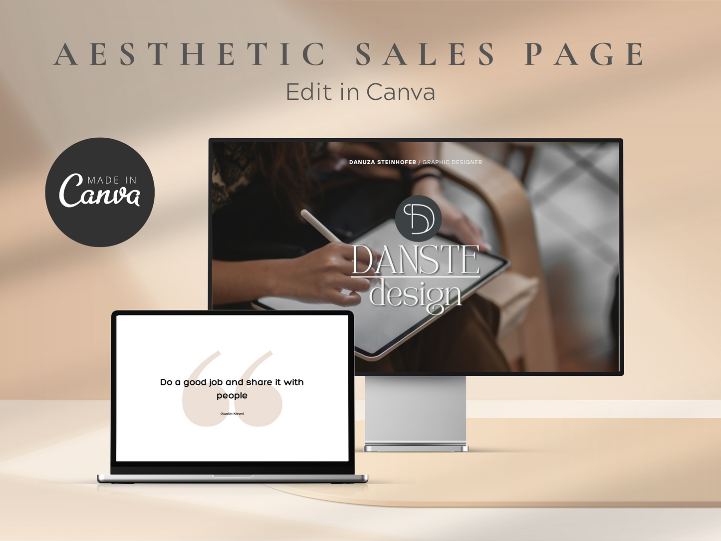 Canva Website Template MRR+PLR Resell rights