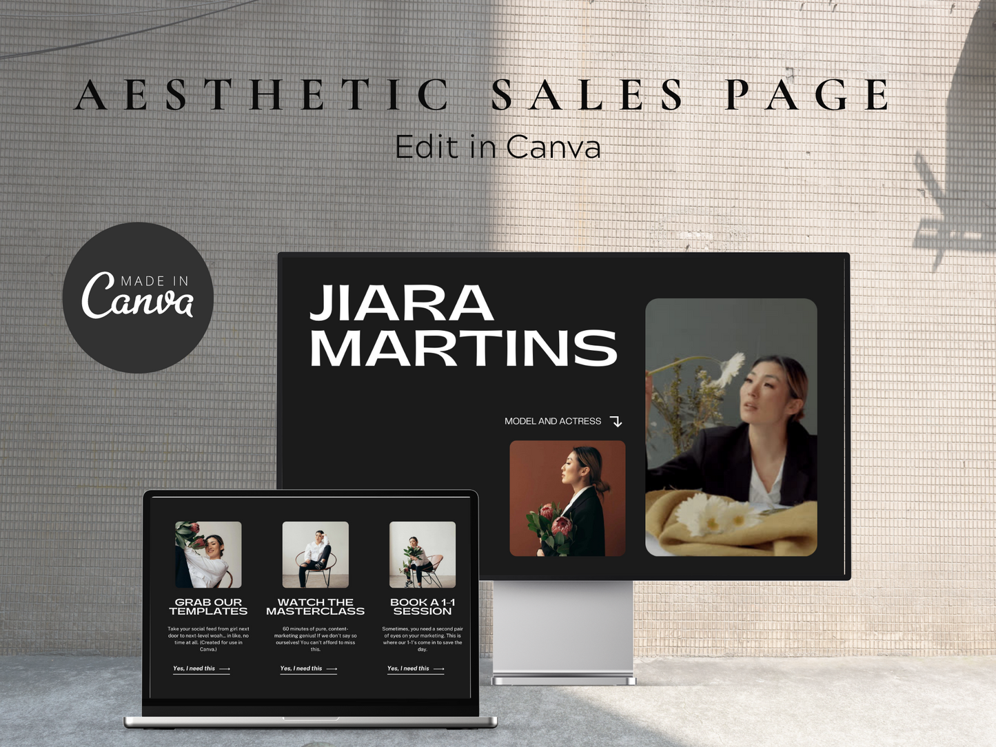 Course Sales Page Builder for Canva MRR+PLR Resell rights