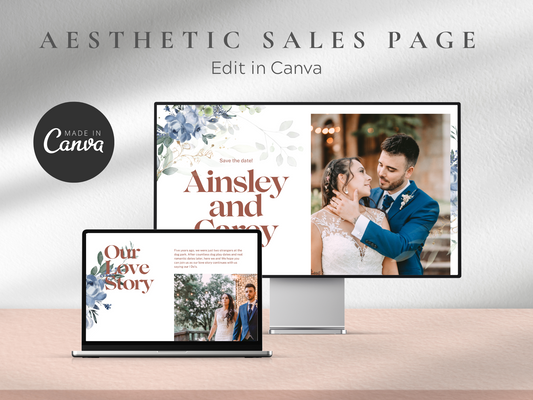 Canva Wedding Invitation Website MRR+PLR Resell rights