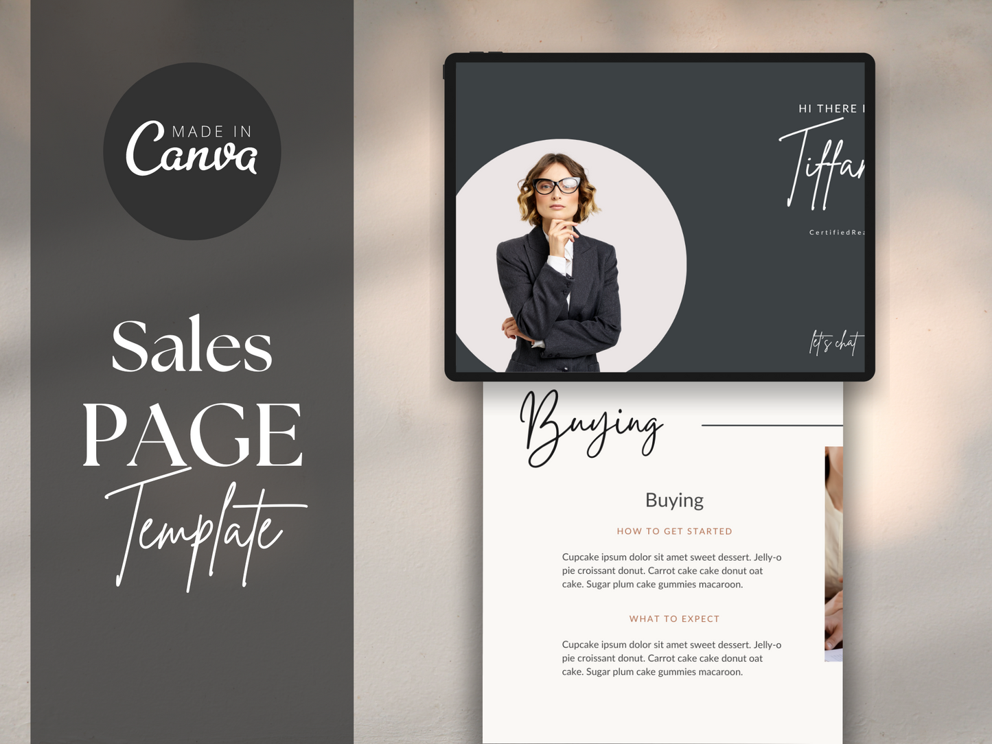 Canva Website for Real Estate MRR+PLR Resell rights