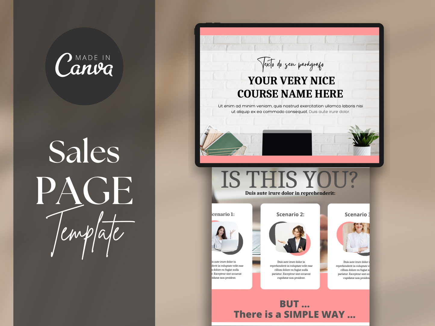 Canva Website Template MRR+PLR Resell rights