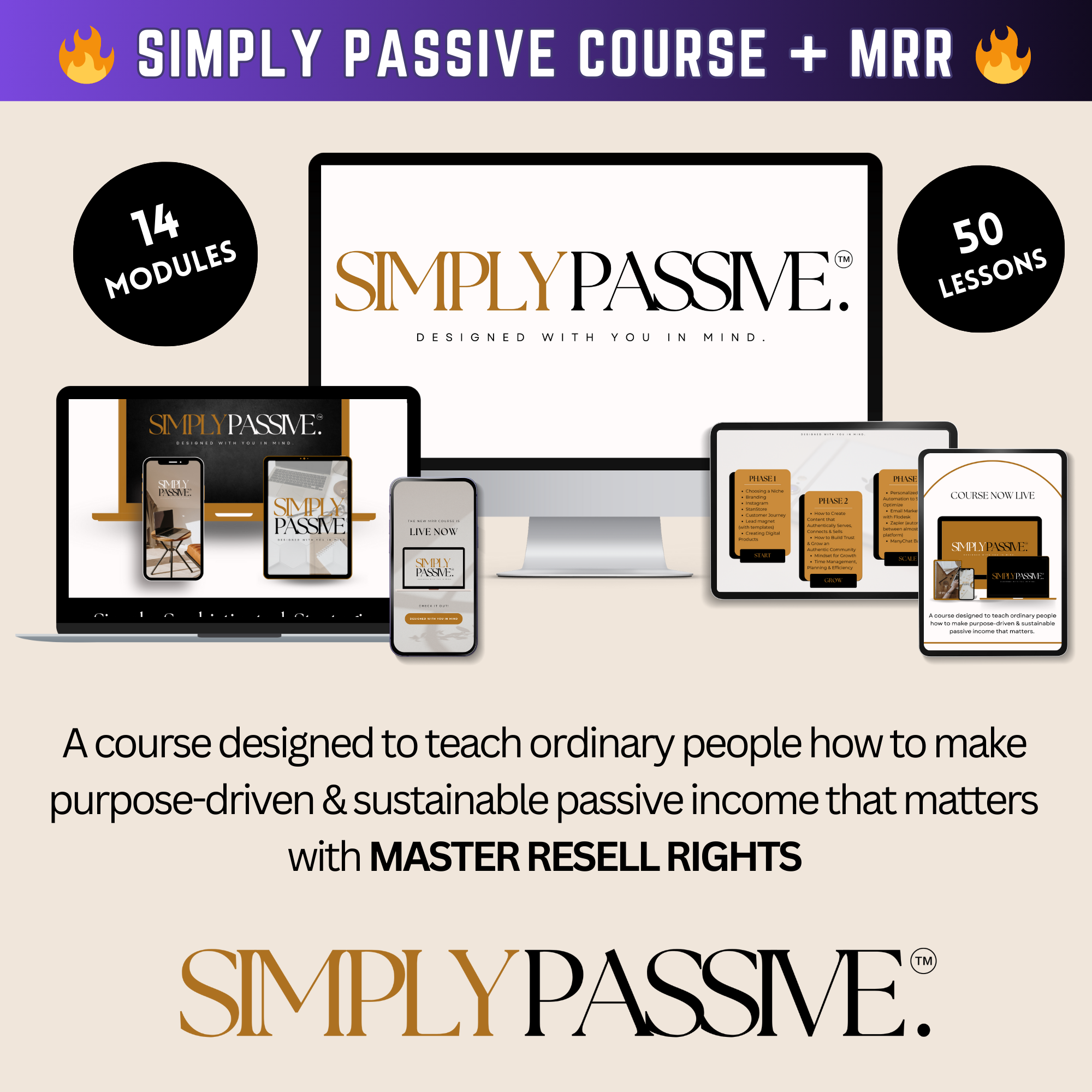 Simply Passive Course Simply Passive Digital Marketing Course MRR Master Resell Rights – MRR ...