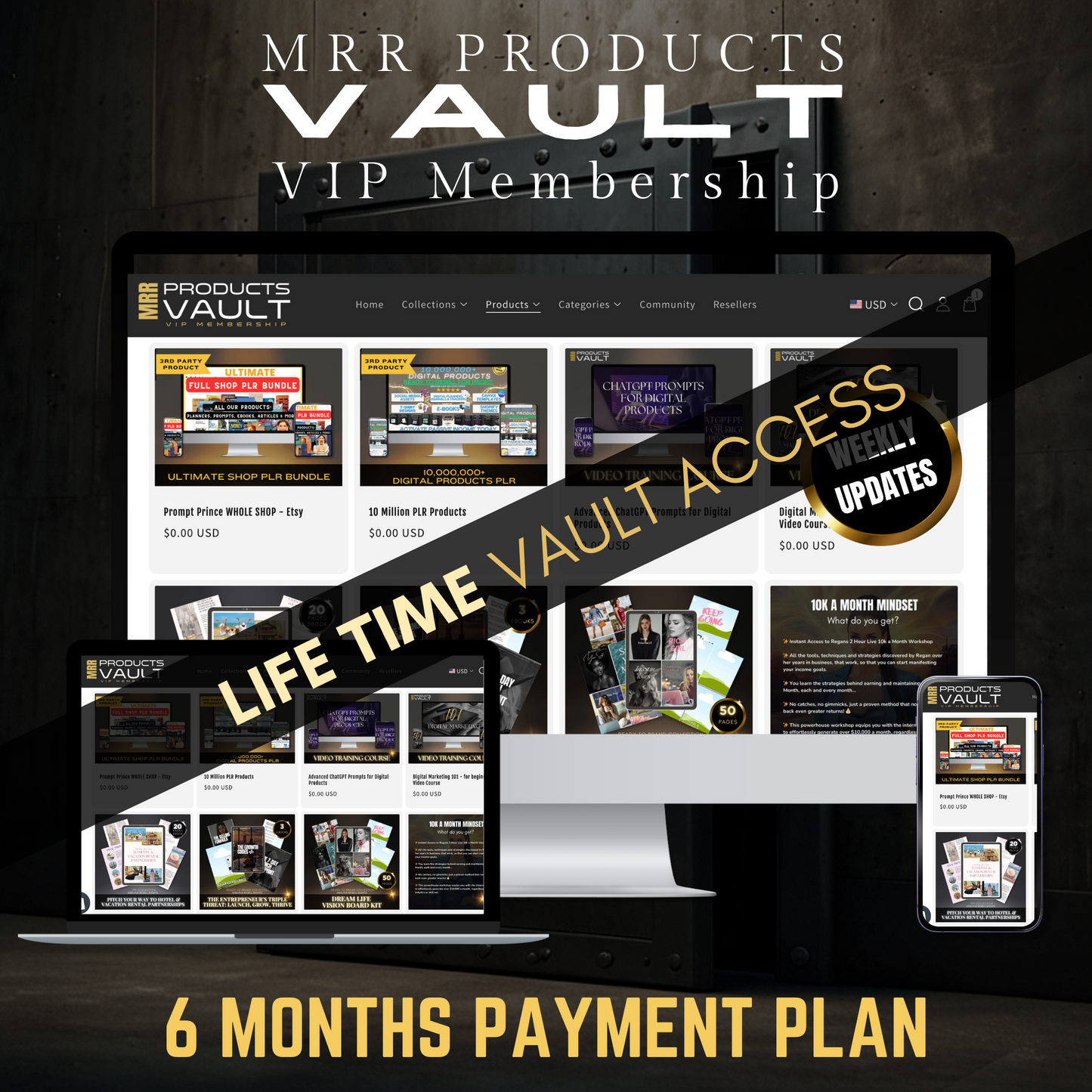 2025 VIP Vault Membership Access - All Access to Products + Courses + Basic Access to Community