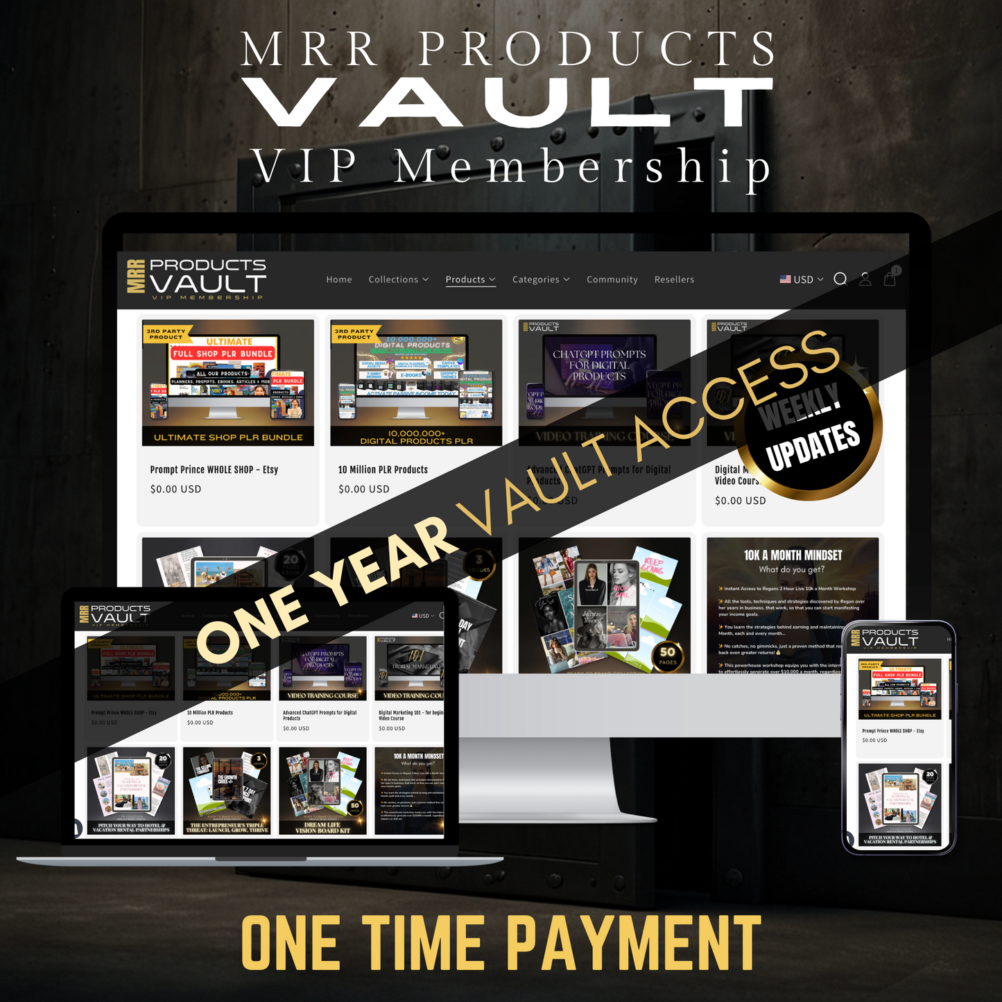 2025 VIP Vault Membership Access - All Access to Products + Courses + Basic Access to Community