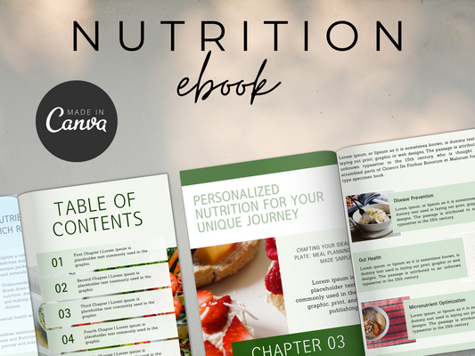 Nutrition Ebook Lead Magnet Template MRR+PLR Resell rights