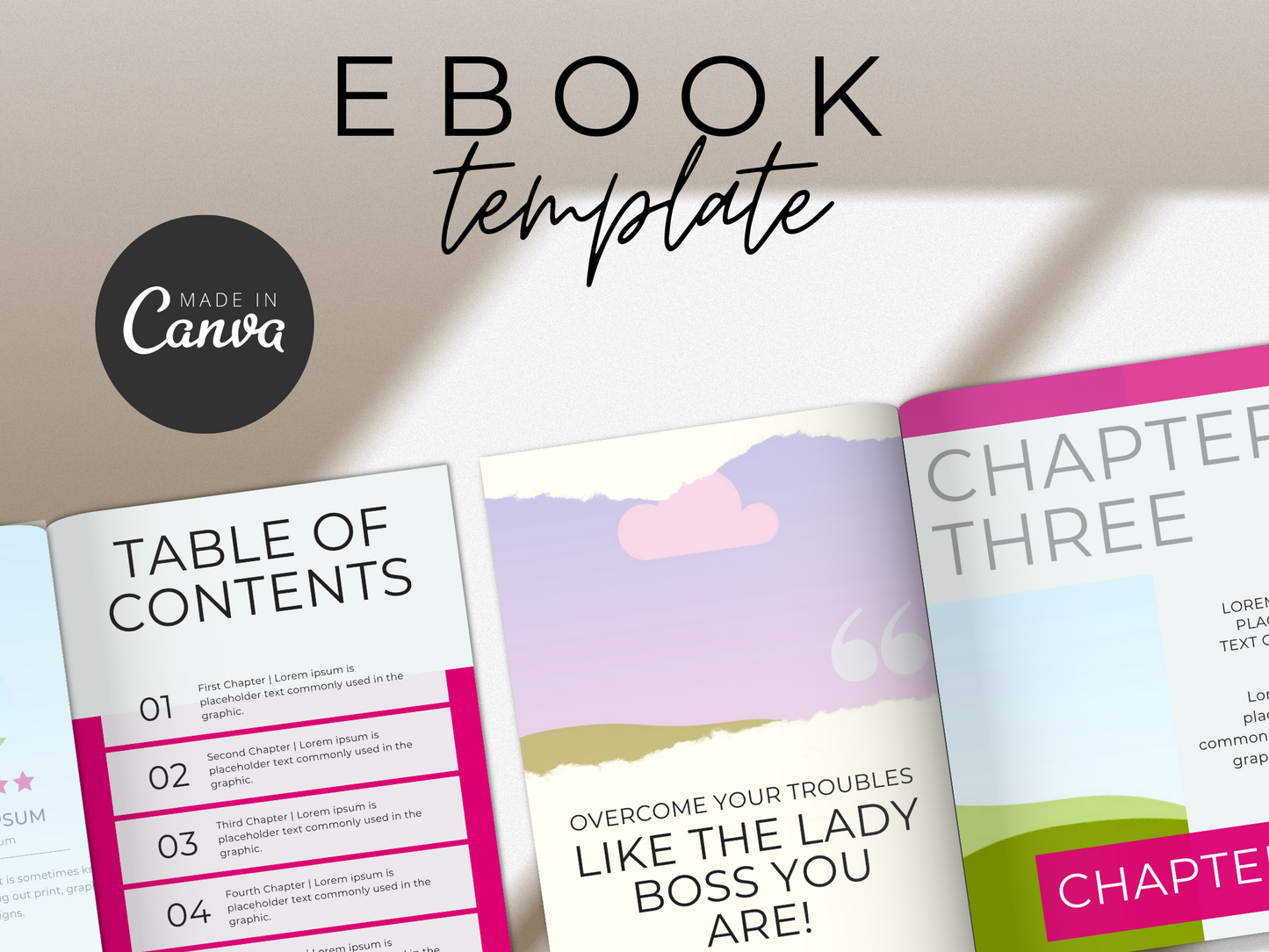 Canva Ebook & Workbook Template MRR+PLR Resell rights