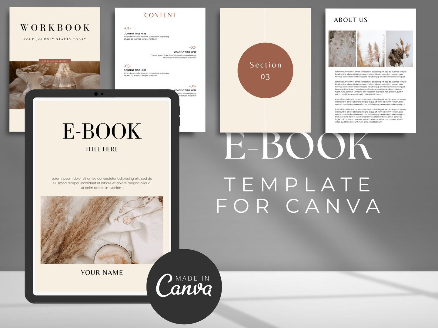 Workbook Template Canva MRR+PLR Resell rights