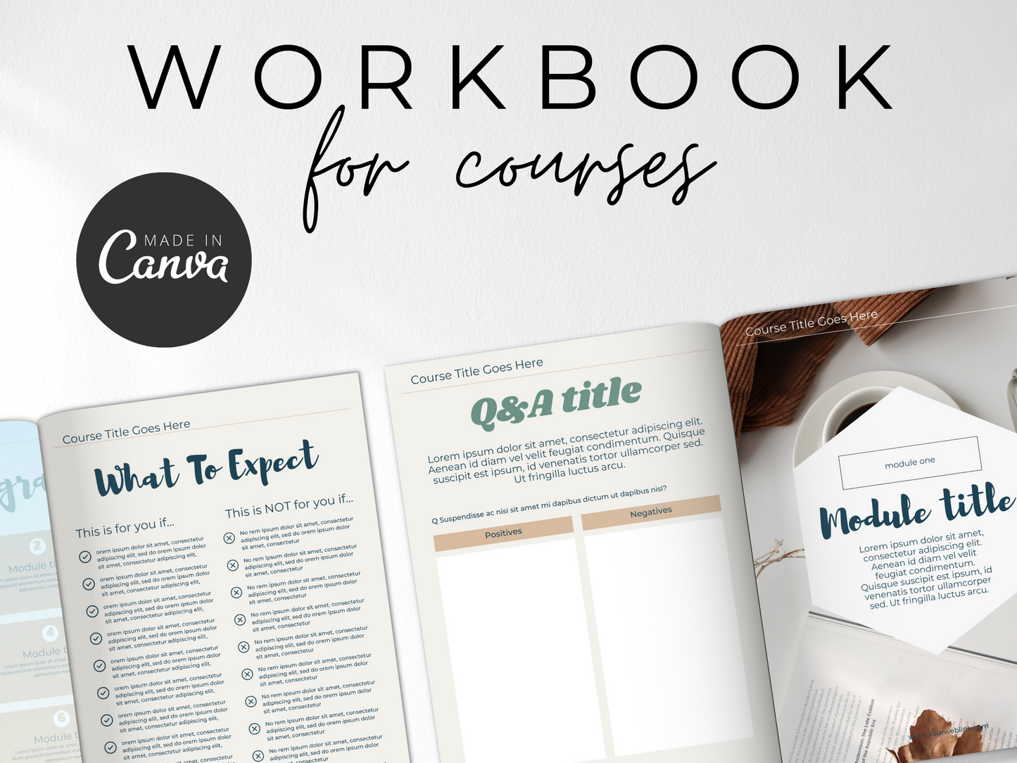 Workbook Canva Template MRR+PLR Resell rights