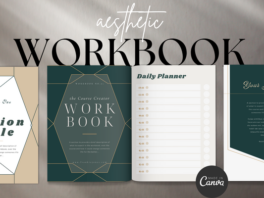 Business Workbook Canva Template MRR+PLR Resell rights