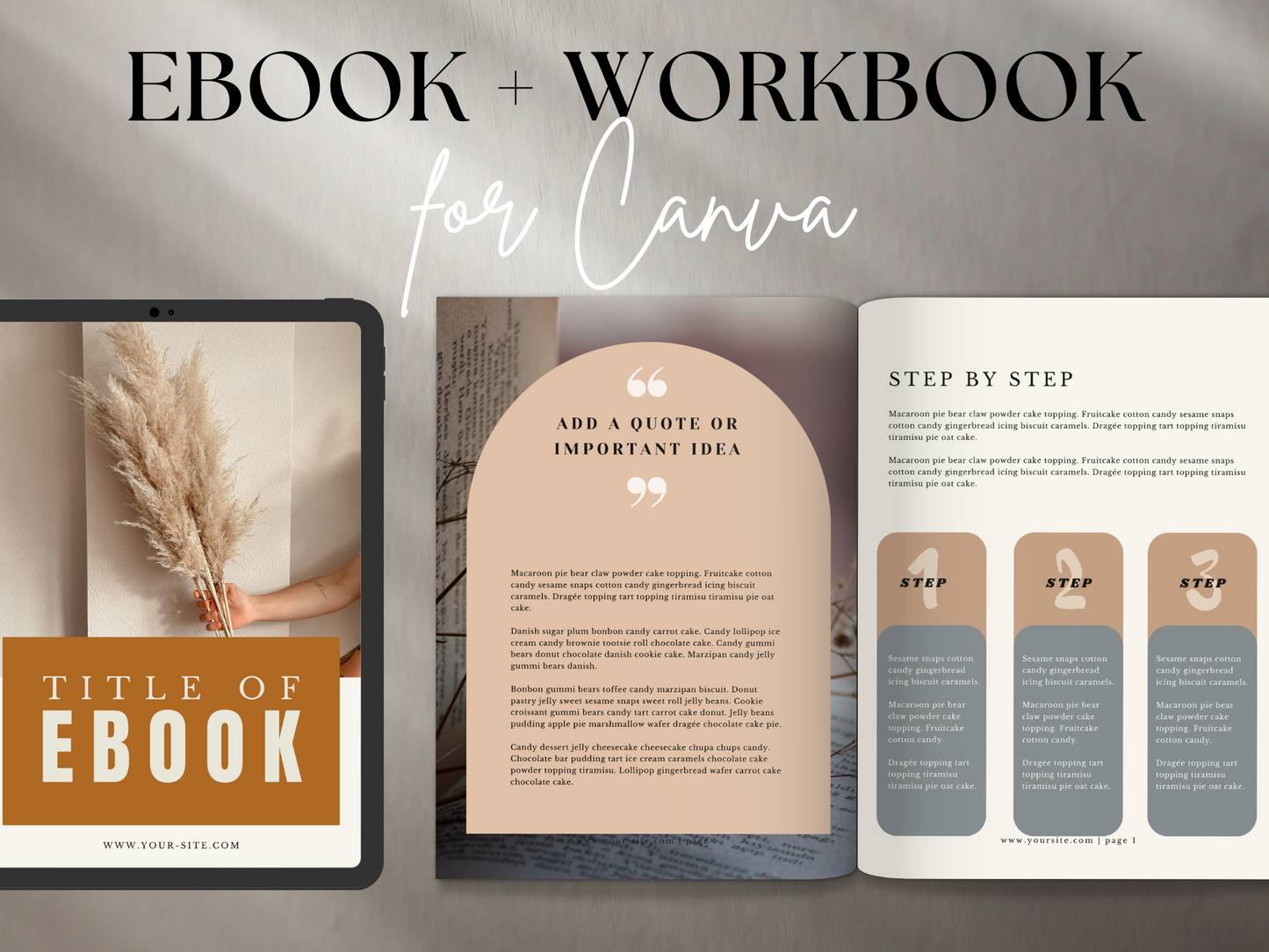 Workbook Canva Template MRR+PLR Resell rights