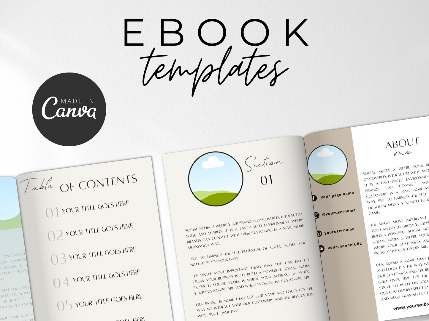 Ebook Canva Templates MRR+PLR Resell rights