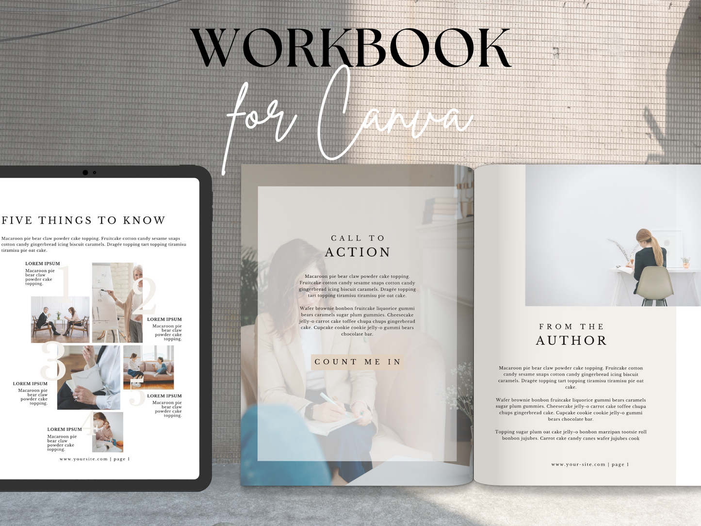 Workbook Template Canva MRR+PLR Resell rights