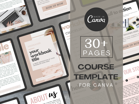 Workbook Template for Canva MRR+PLR Resell rights