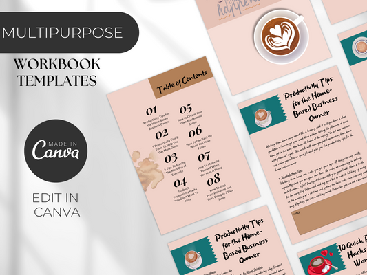 Done for You Canva Workbook Templates MRR+PLR Resell rights