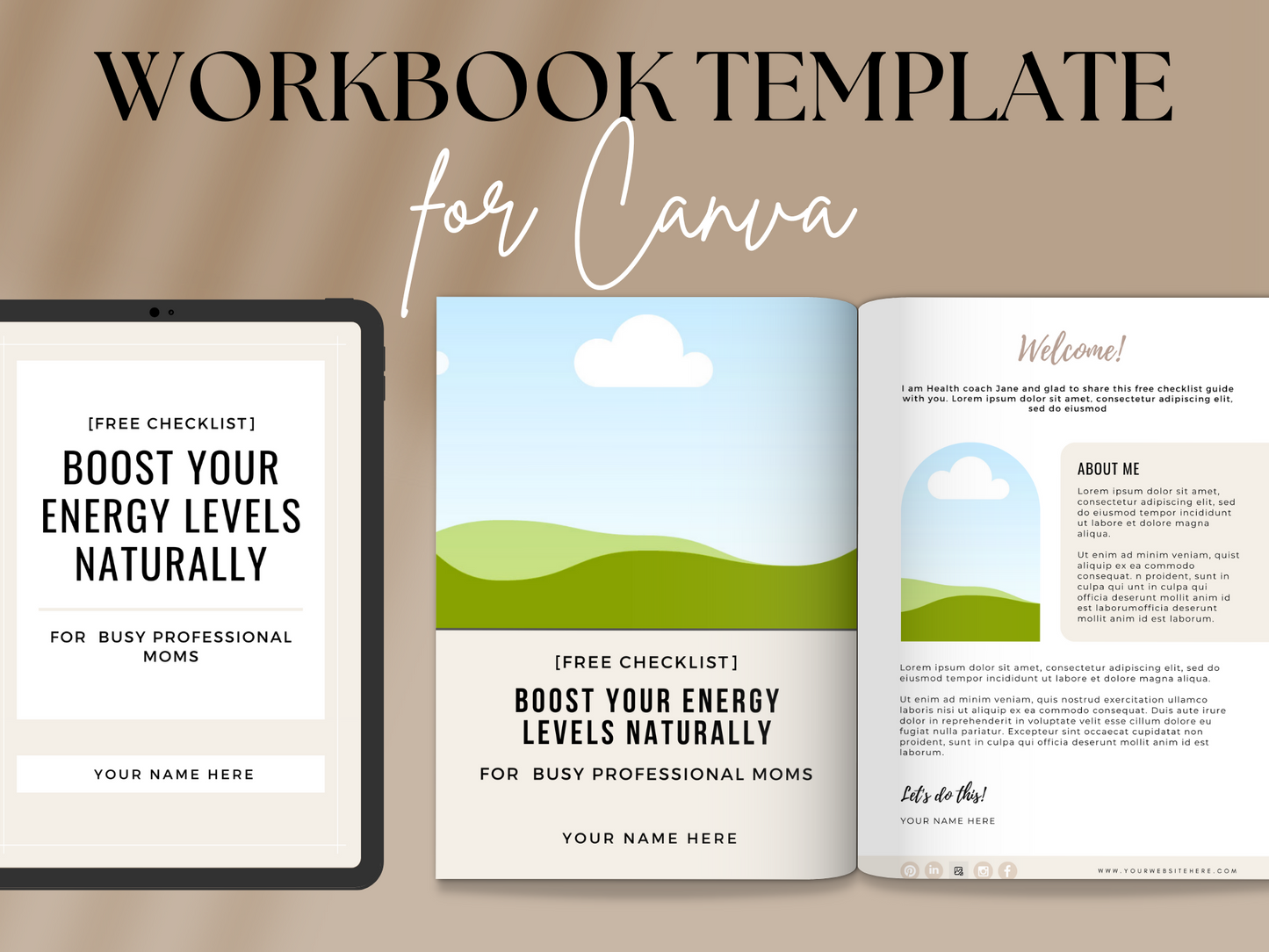 Canva Lead Magnet EBook MRR+PLR Resell rights