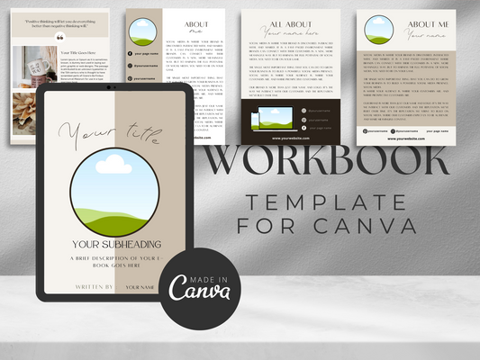 Ebook Template Canva MRR+PLR Resell rights