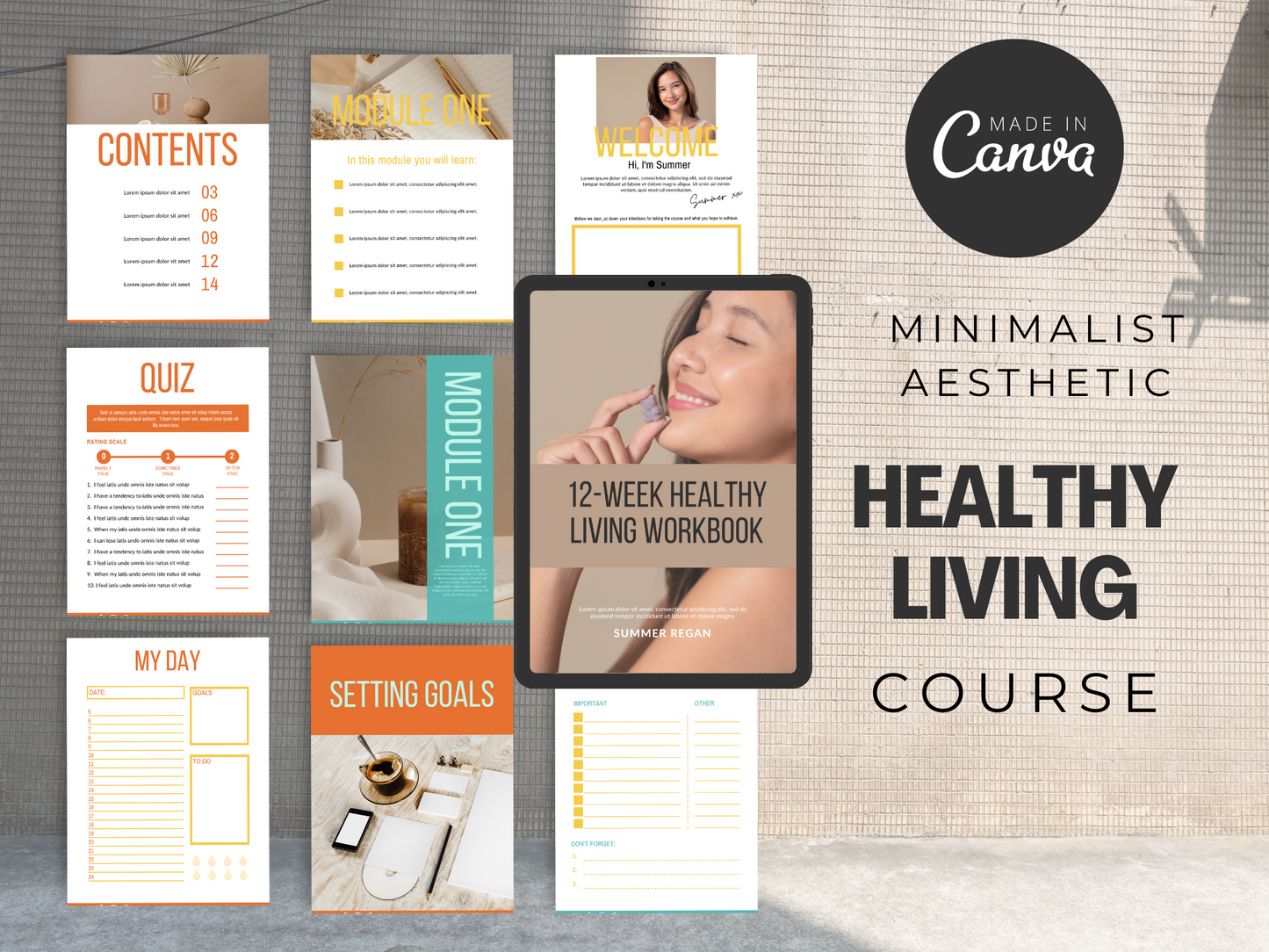 Healthy Living Course Template