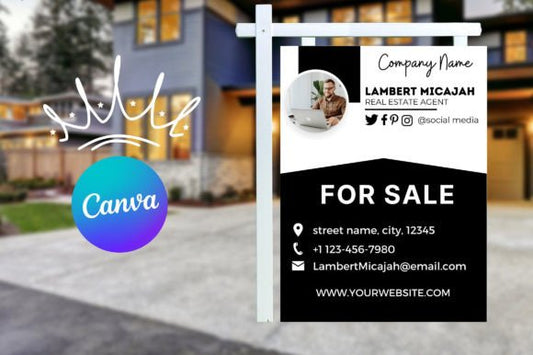 Real Estate for Sale Sign Template