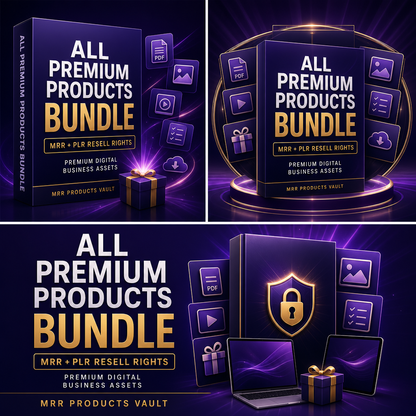 All Premium Products Bundle — MRR + PLR