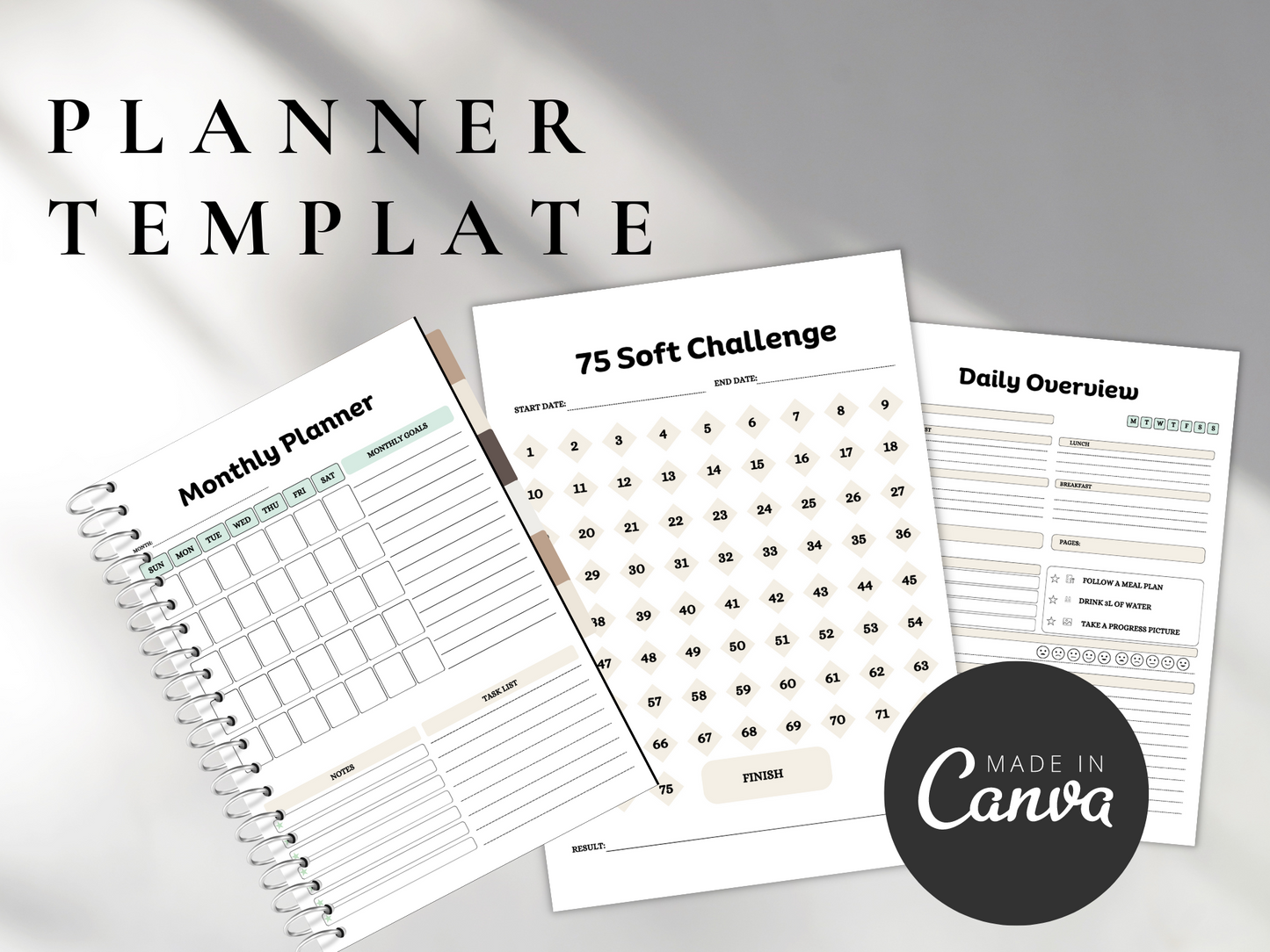 Productivity Planner Canva