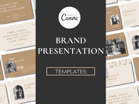 Elegant Fashion Brand Presentation Canva
