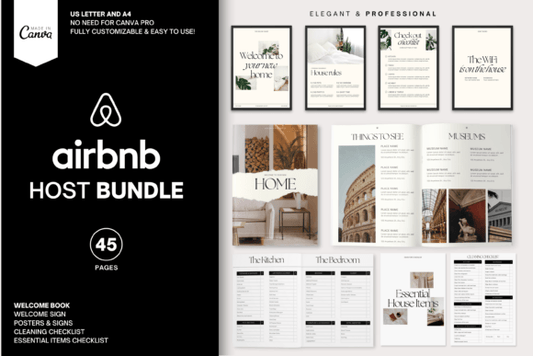 Airbnb Host Bundle Canva Template