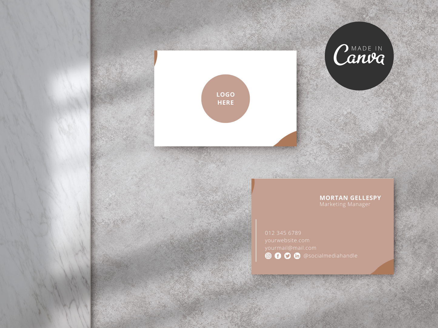 Canva Business Card Template